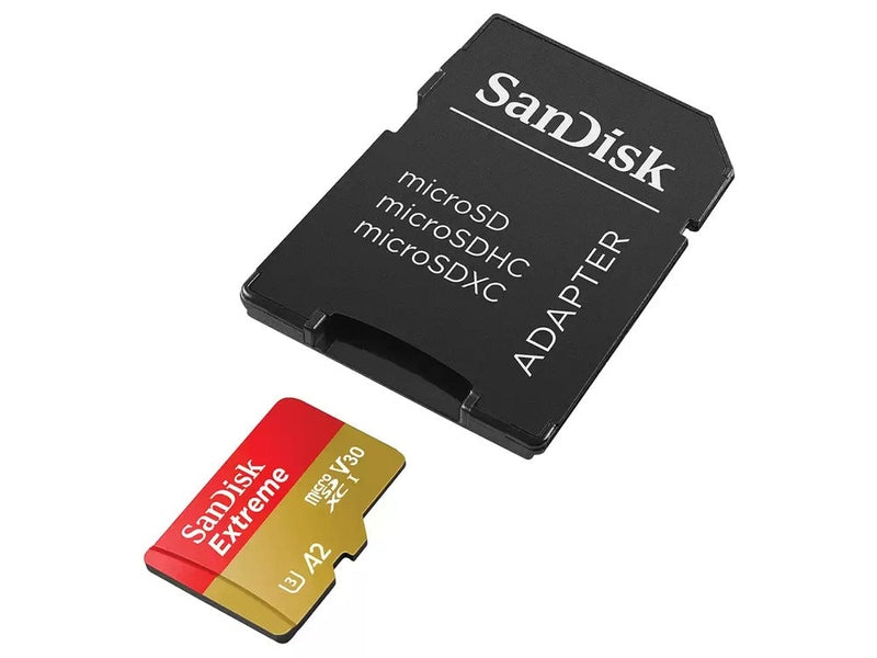 SanDisk Extreme 64GB C10 U3 V30 A2 microSDXC Card with Adapater SDSQXAH-064G-GN6AA