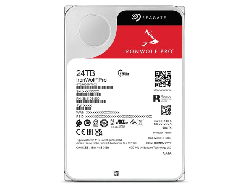 Seagate IronWolf Pro 24TB 7200RPM 3.5" NAS Hard Drive - ST24000NT002