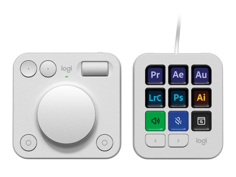 Logitech MX Creative Console Keypad - Pale Grey