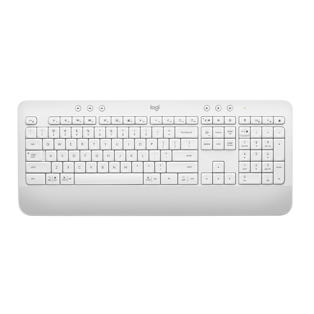 Logitech Signature K650 Wireless Keyboard with Palm-rest - Off-white