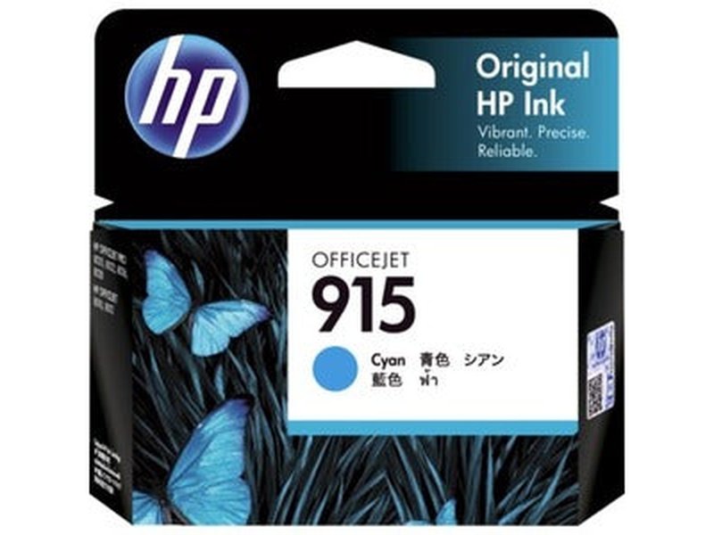 HP 915 Original Inkjet Ink Cartridge - Cyan - 1 Each - 315 Pages