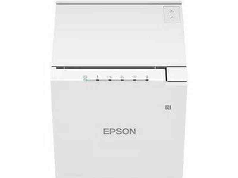 EPSON TM-M30III White Receipt Printer with Built-In USB & Ethernet. Power Supply & Cable Included