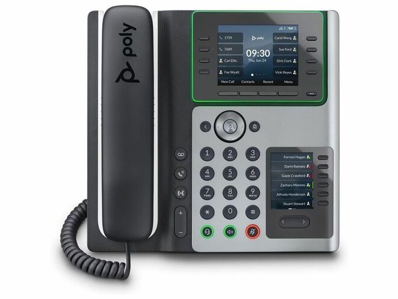 HP Poly Edge E450 IP Phone and PoE-enabled 82M90AA