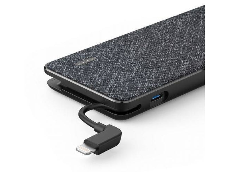 Anker PowerCore+ 10000 Power Bank with Built-In Lightning Cable A1222T11