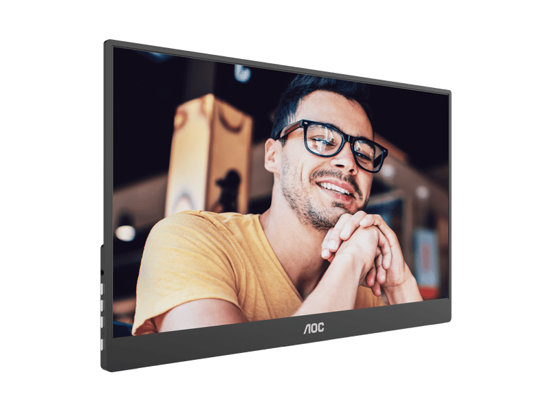 AOC 16T10 16" Class Full HD LCD Monitor 16:9 Black