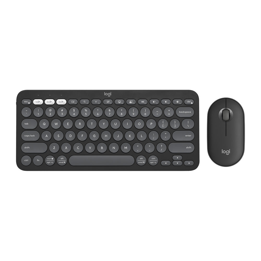 Logitech Pebble 2 Keyboard & Mouse Combo - Tonal Graphite