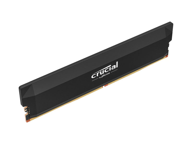 Crucial Pro OC 16GB 1x16GB DDR5 UDIMM 6400MHz CL38 Black PC Gaming Memory - CP16G64C38U5B