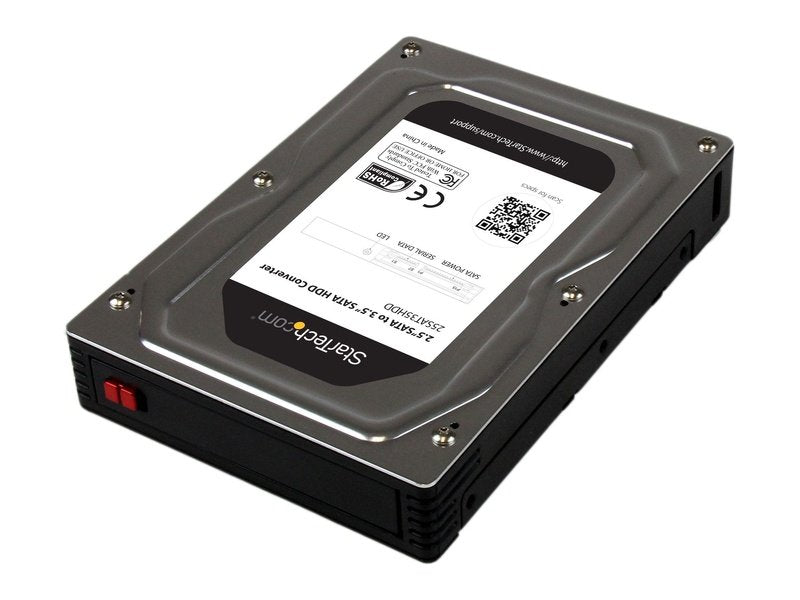 StarTech 2.5" To 3.5" SATA Aluminum Hard Drive Adapter Enclosure With SSD / HDD Height Up To 12.5Mm