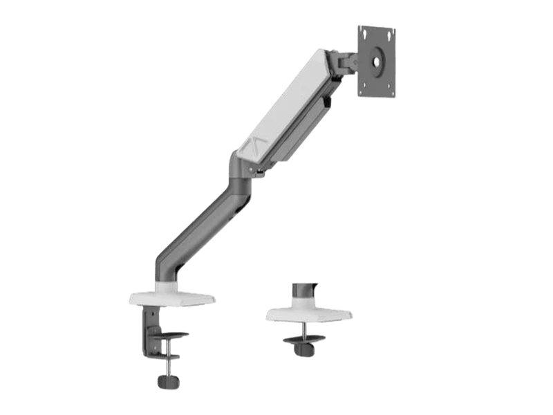 Brateck Single Screen Rugged Mechanical Spring Monitor Arm Mount - 17"-32" Grey/White