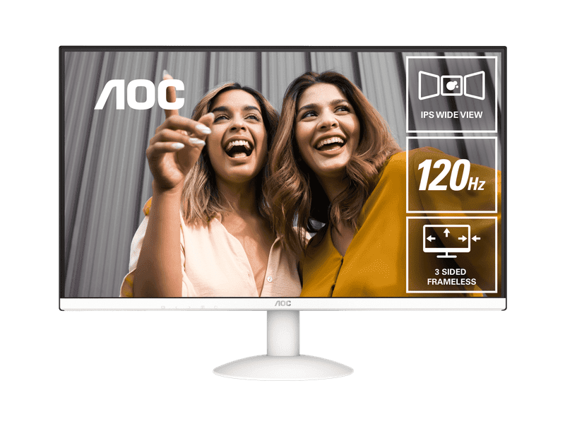 AOC 27B30H/BW 27" 1080p 120Hz 1ms IPS Monitor White