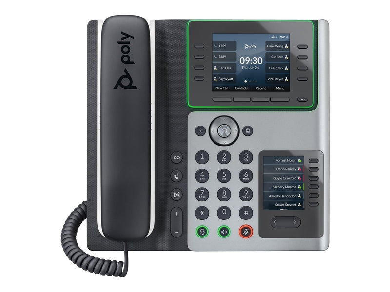 HP Poly Edge E400 IP Phone and PoE-enabled 82M93AA