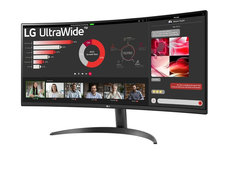 LG Ultrawide 34WR50QK-B 34" Class UWQHD LED Monitor