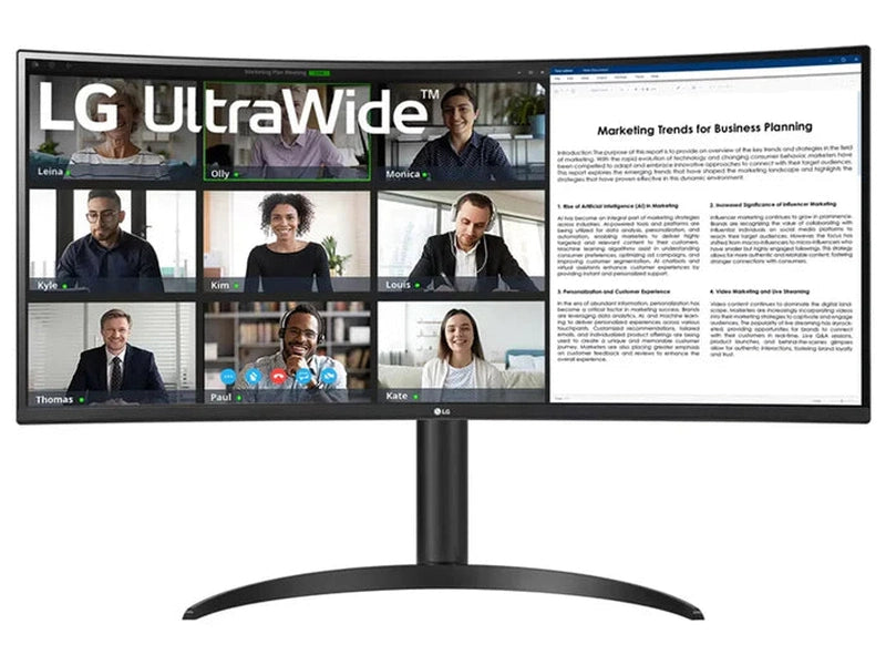 LG Ultrawide 34WR55QK-B 34" Class UW-QHD Curved Screen LCD Monitor