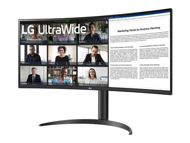 LG Ultrawide 34WR55QK-B 34" Class UW-QHD Curved Screen LCD Monitor