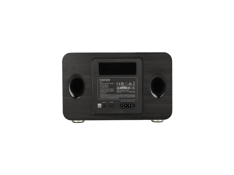 Edifier D32 Bluetooth 60W RMS Tabletop Wireless Speaker - Black Walnut