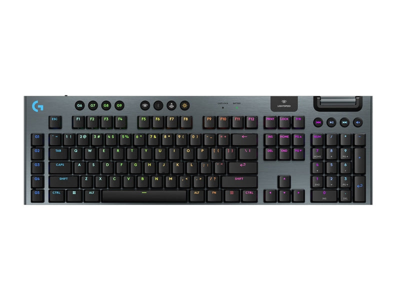 Logitech G915 X LIGHTSPEED Low-Profile Tri-mode Wireless Tactile Gaming Keyboard - Black