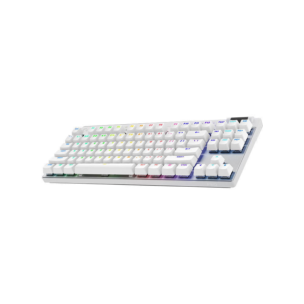 Logitech G Pro X TKL Lightspeed Wireless RGB GX Brown Switch Gaming Keyboard - White