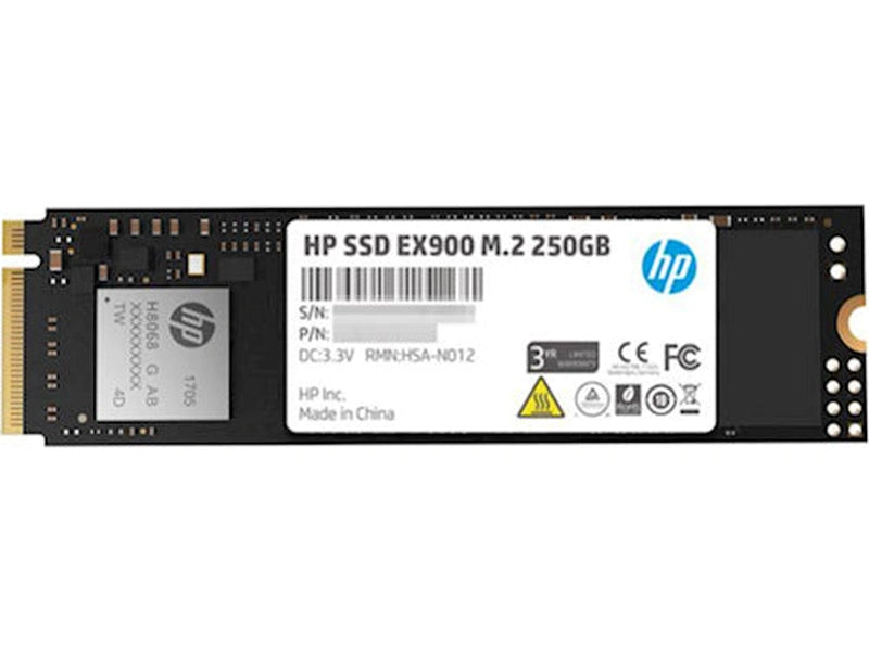 HP EX900 250GB PCIe3.0x4 SSD M.2 SSD 3D NAND Flash 2YY43AA#