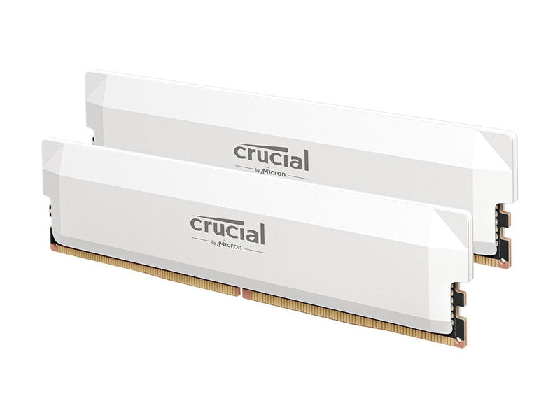 Crucial Pro OC 32GB Kit 2x16GB DDR5-6400 UDIMM CL38 White - CP2K16G64C38U5W