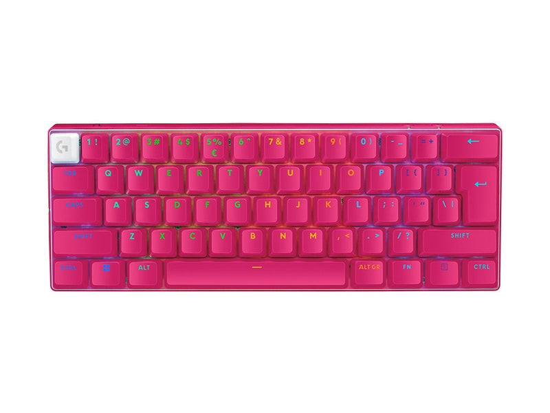 Logitech G PRO X 60 LIGHTSPEED Wireless Gaming Keyboard - Magenta