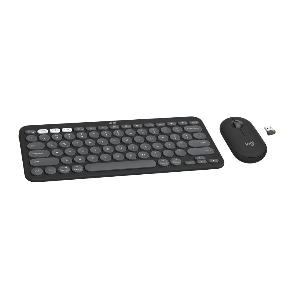 Logitech Pebble 2 Keyboard & Mouse Combo - Tonal Graphite