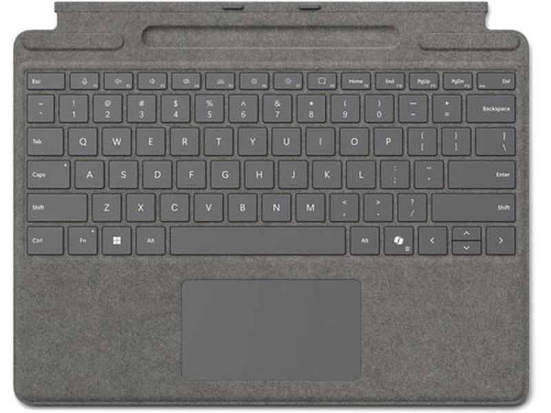 Microsoft Surface Pro Keyboard Platinum With Pen Storage - Platinum