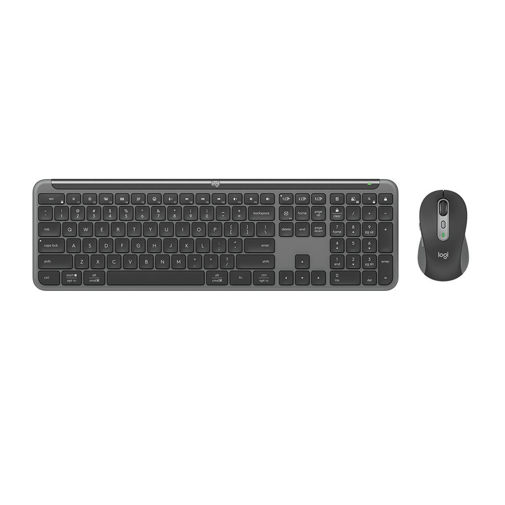 Logitech MK950 Wireless Signature Slim Mouse And Keyboard Combo - Graphite