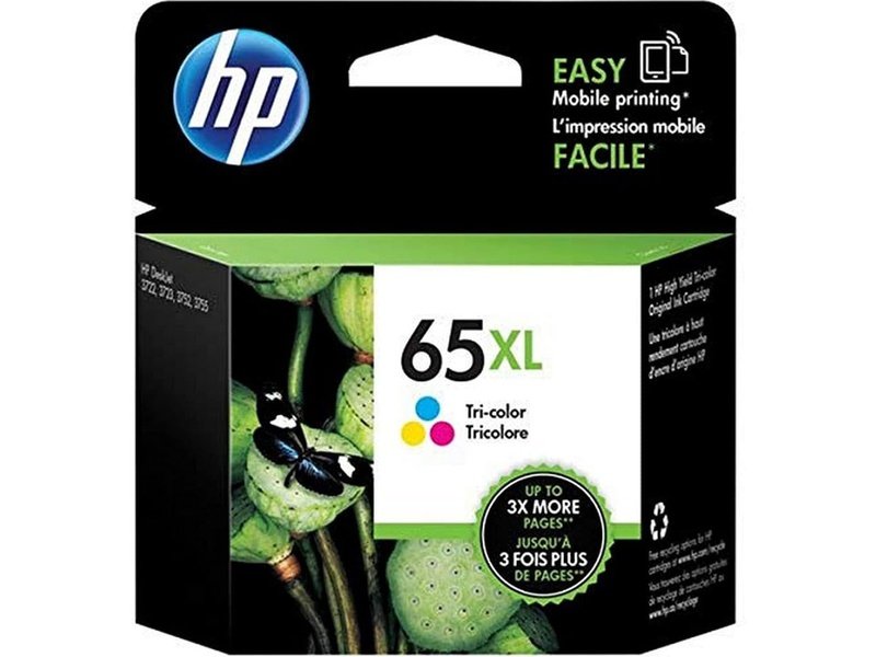 HP 65XL Original High Yield Inkjet Ink Cartridge - Tri-colour - 1 Pack - 300 Pages