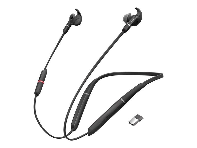 Jabra Wireless Evolve 65E UC Stereo Headset + Link370 Dongle