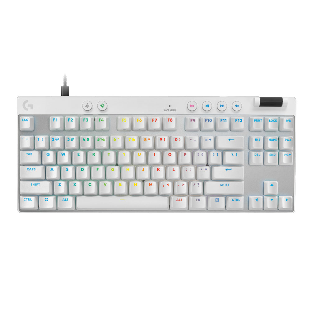 Logitech G PRO X TKL Rapid Wired Magnetic Switch Gaming Keyboard - White