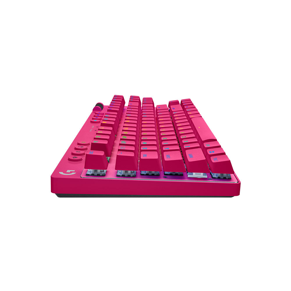 Logitech G PRO X TKL LIGHTSPEED Magenta Wireless Mechanical Keyboard