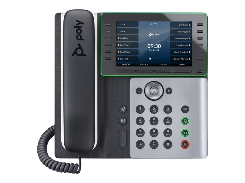 HP Poly Edge E500 IP Phone and PoE-enabled 82M94AA