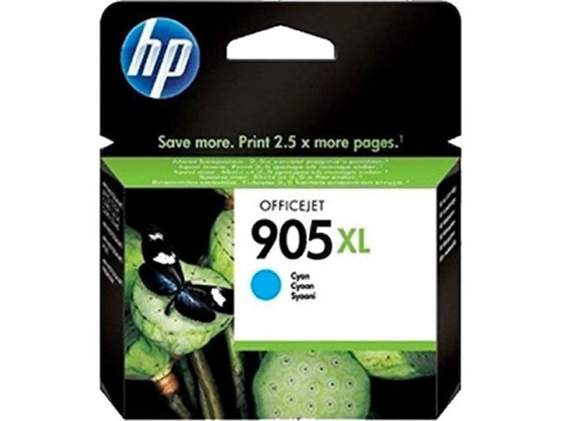 HP 905XL Original High Yield Inkjet Ink Cartridge - Cyan Pack - 825 Pages