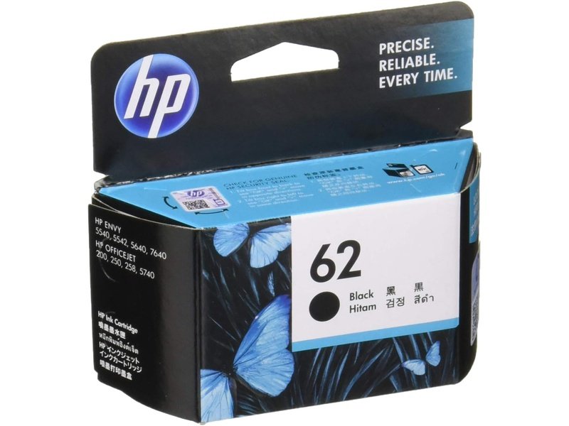 HP 62 Original Inkjet Ink Cartridge - Black Pack - 200 Pages