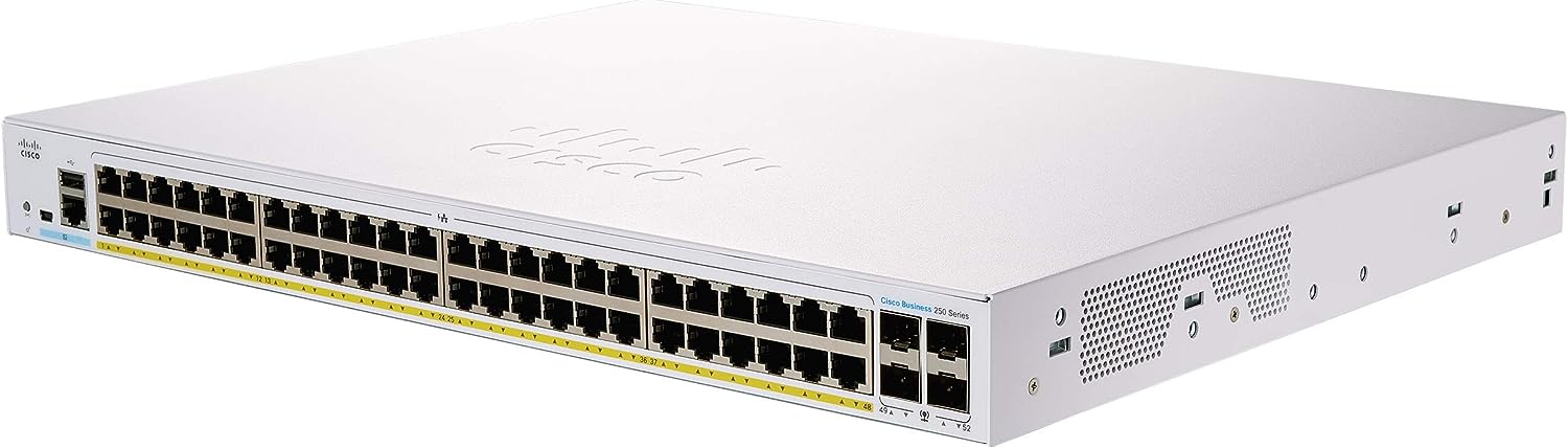 Cisco CBS250-48PP-4G-AU CBS250 48-Port PoE+ 195W Gigabit Smart Switch w/ 4x1G SFP