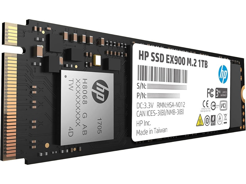 HP EX900 1TB PCIe3.0x4 SSD M.2 SSD 3D NAND Flash 5XM46AA#