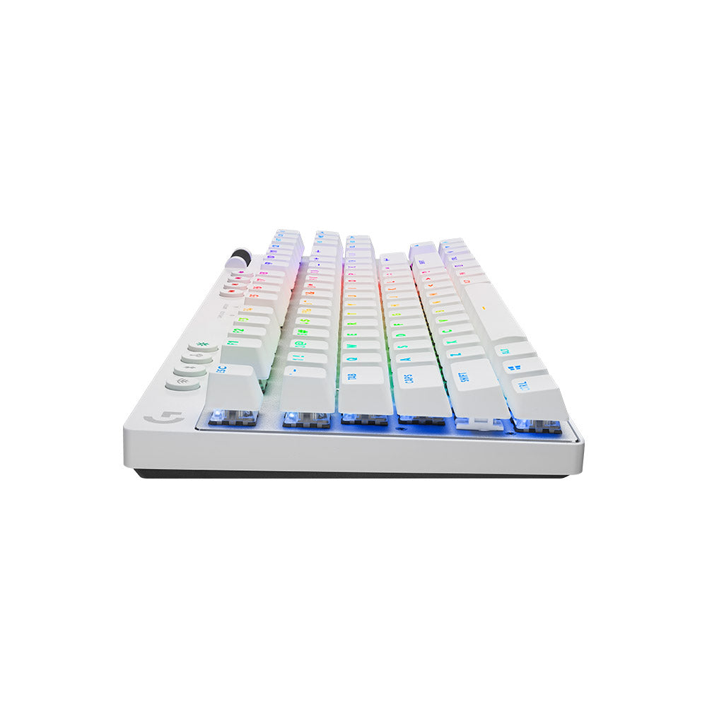 Logitech G Pro X TKL Lightspeed Wireless RGB GX Brown Switch Gaming Keyboard - White