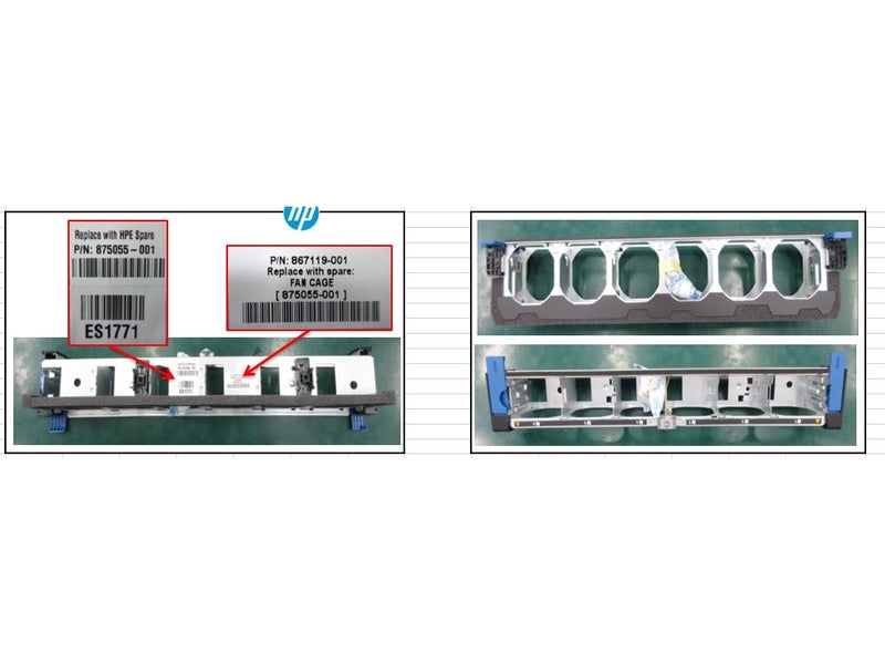HPE 875055-001 Fan Cage For ProLiant DL380 Gen10 Server - - Supports 6 fans *Refurbished