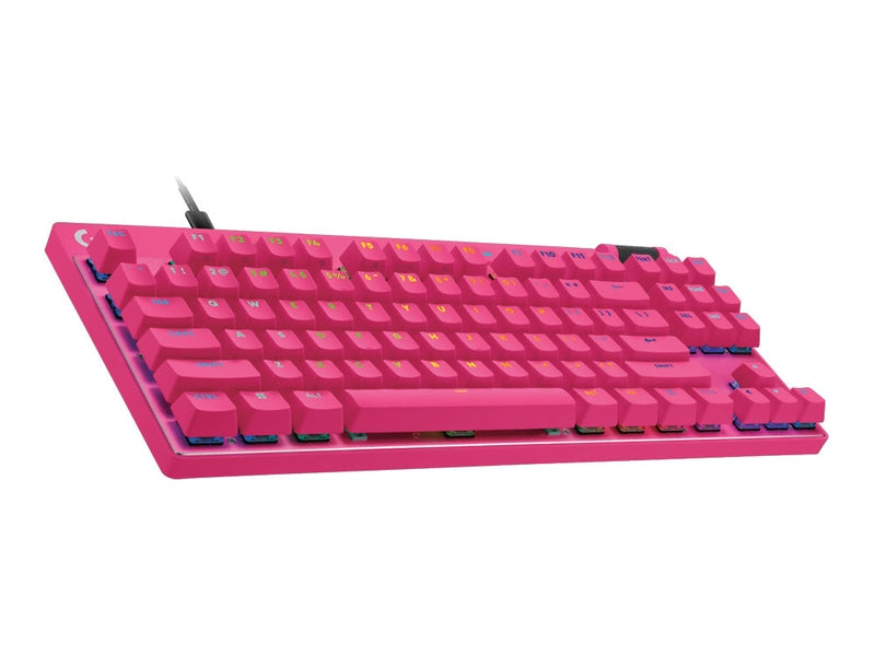 Logitech G PRO X TKL RAPID Analog Mechanical Gaming Keyboard - Magenta