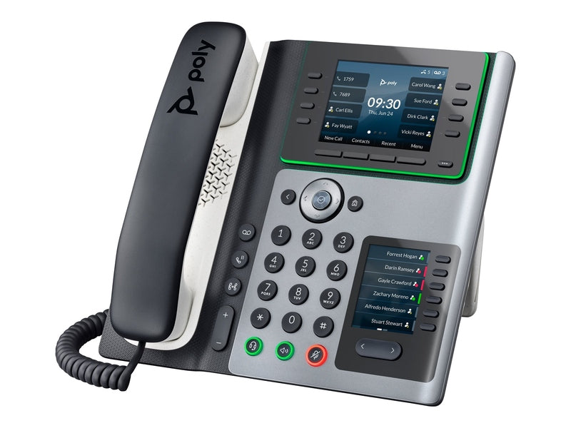 HP Poly Edge E400 IP Phone and PoE-enabled 82M93AA