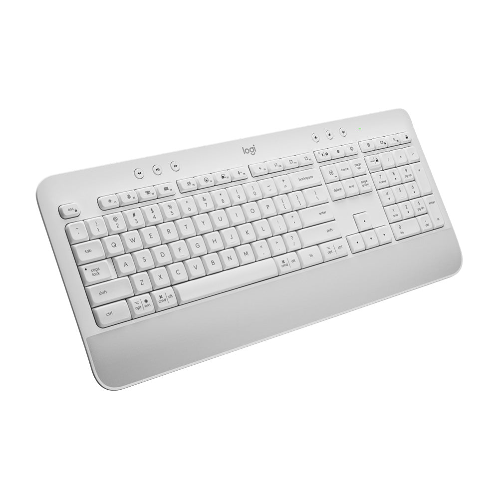 Logitech Signature K650 Wireless Keyboard with Palm-rest - Off-white