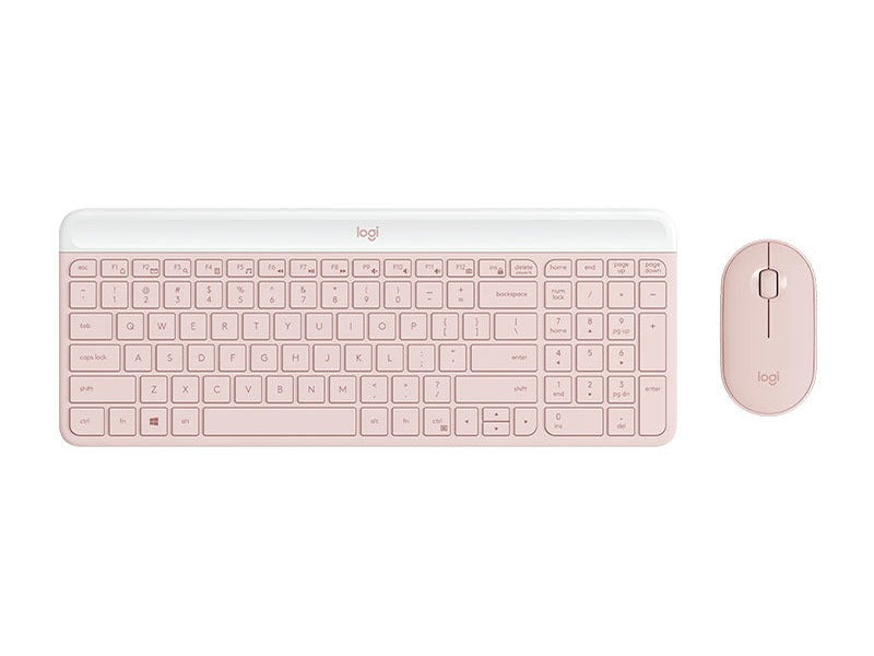 Logitech 920-011326 MK470 Slim Wireless Keyboard and Mouse Combo - Rose