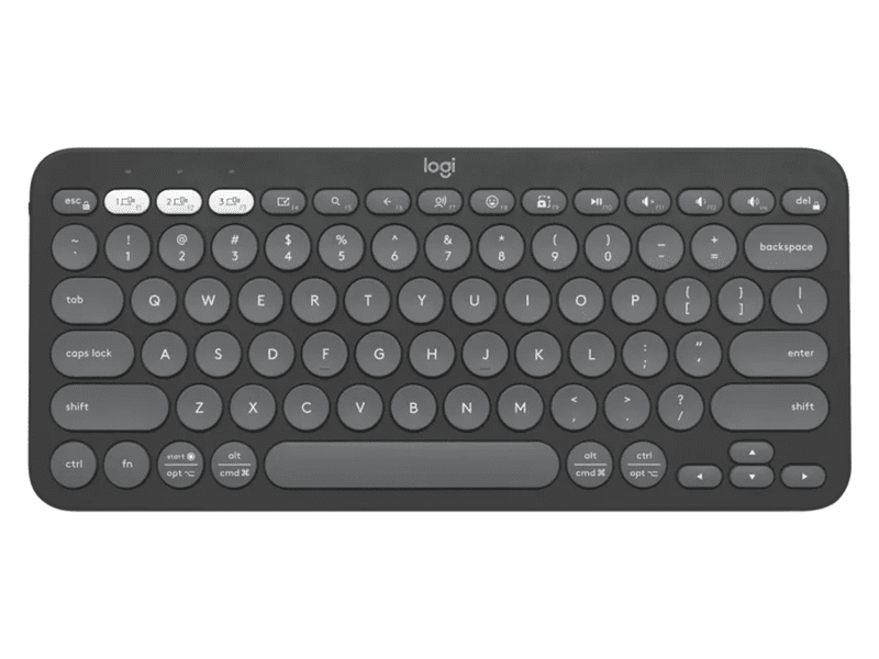 Logitech Pebble Keys 2 K380s Bluetooth Keyboard - Tonal Graphite