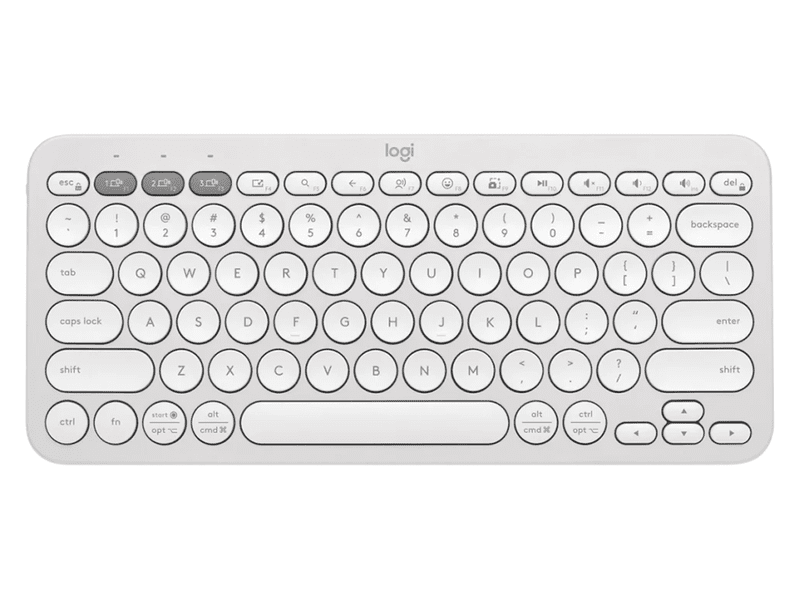 Logitech Pebble Keys 2 K380s Bluetooth Keyboard - Tonal White