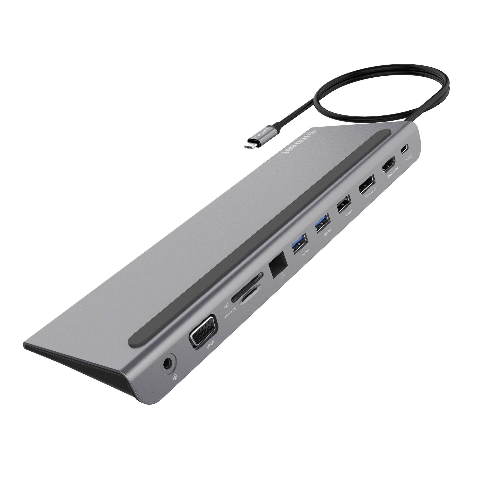 mbeat 11-in-1 Multiport USB-C Dock with HDMI, DisplayPort & VGA