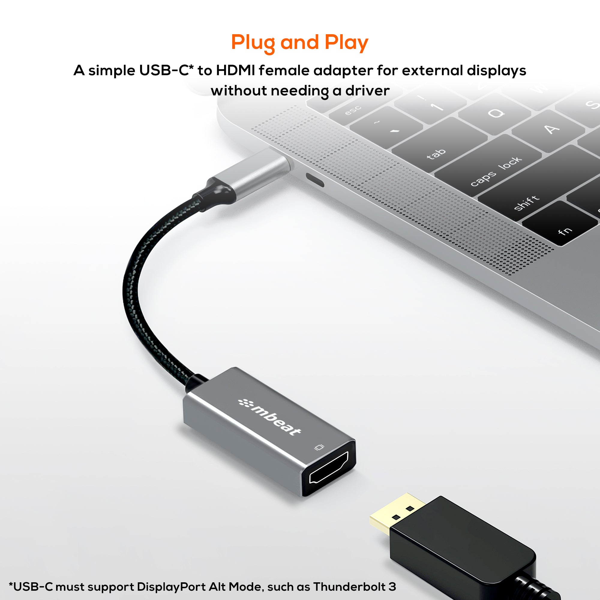 mbeat ToughLink USB-C to HDMI Adapter