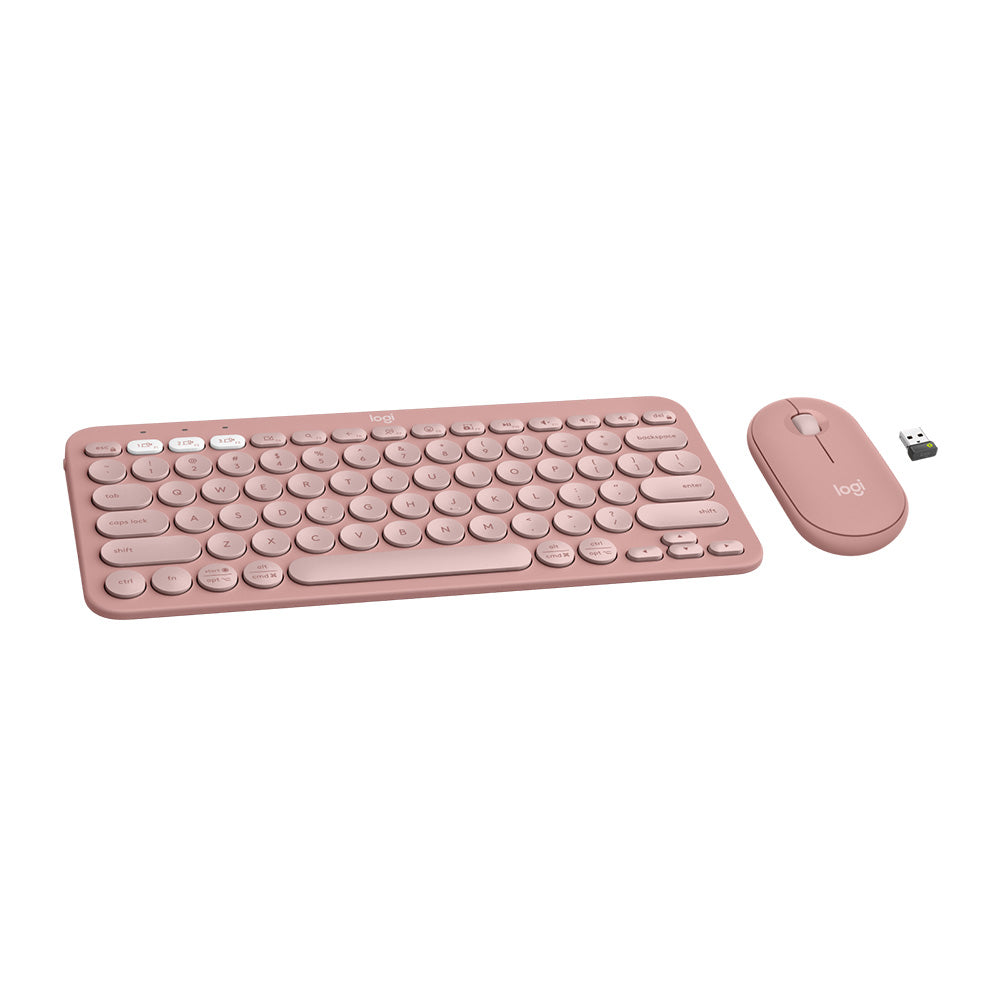 Logitech Pebble 2 Keyboard & Mouse Combo - Tonal Rose