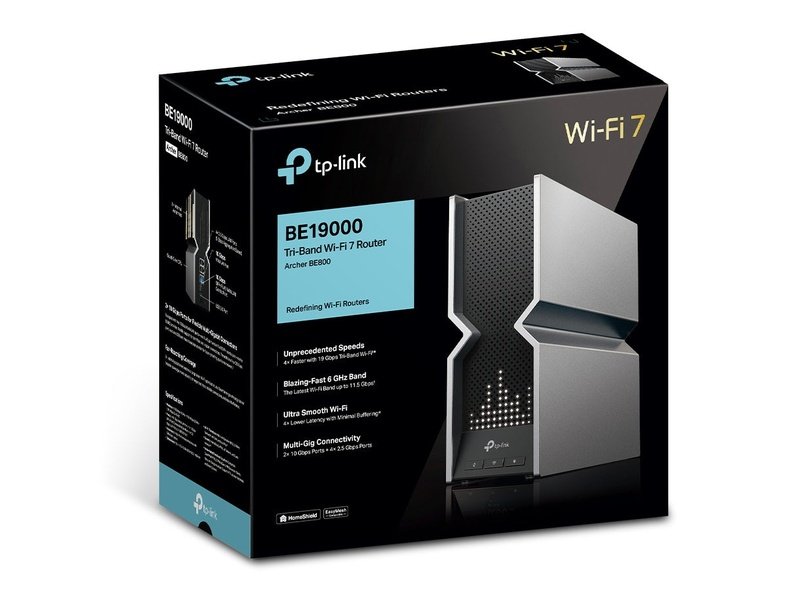 TP-Link BE19000 Tri-Band Wi-Fi 7 Router Archer BE800
