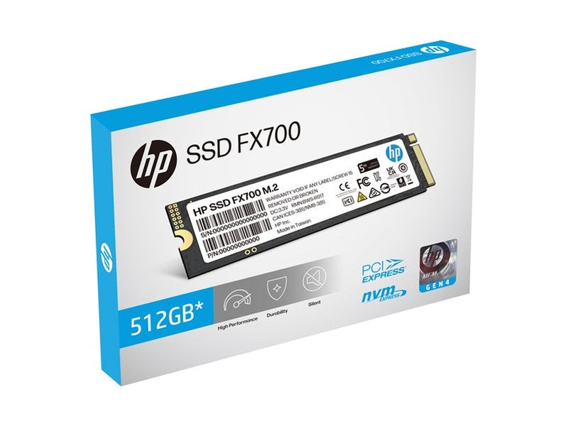 HP FX700 512GB PCIe Gen 4x4 NVMe M.2 2280 SSD 8U2N1AA#