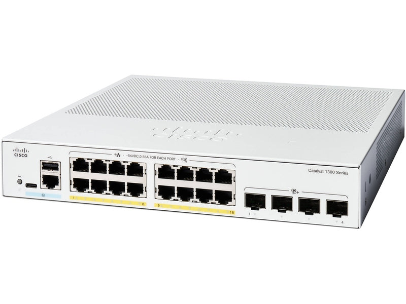 Cisco Catalyst 1300 16-port GE PoE 4x10G SFP+ Switch